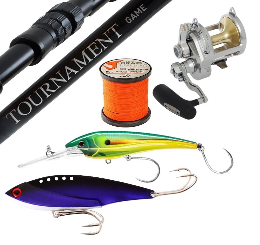 Shimano Talica 25 Bluefin Tuna Trolling Package 5ft 6in PE5-6 50-60lb 2pc