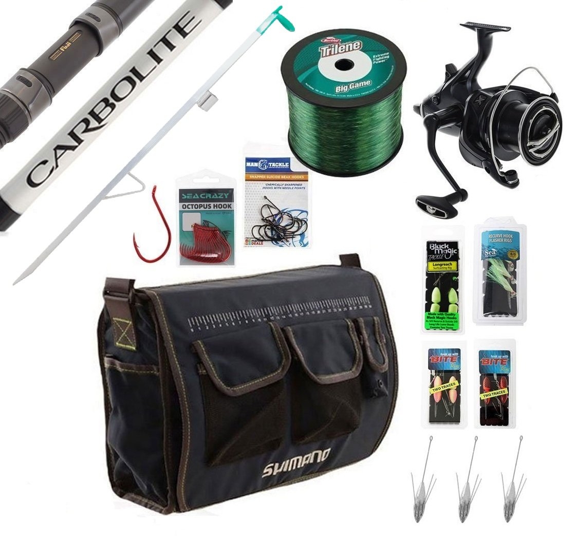 Shimano Big Baitrunner Long Cast Carbolite Surfcasting Package 13ft 6in 10-15kg 3pc