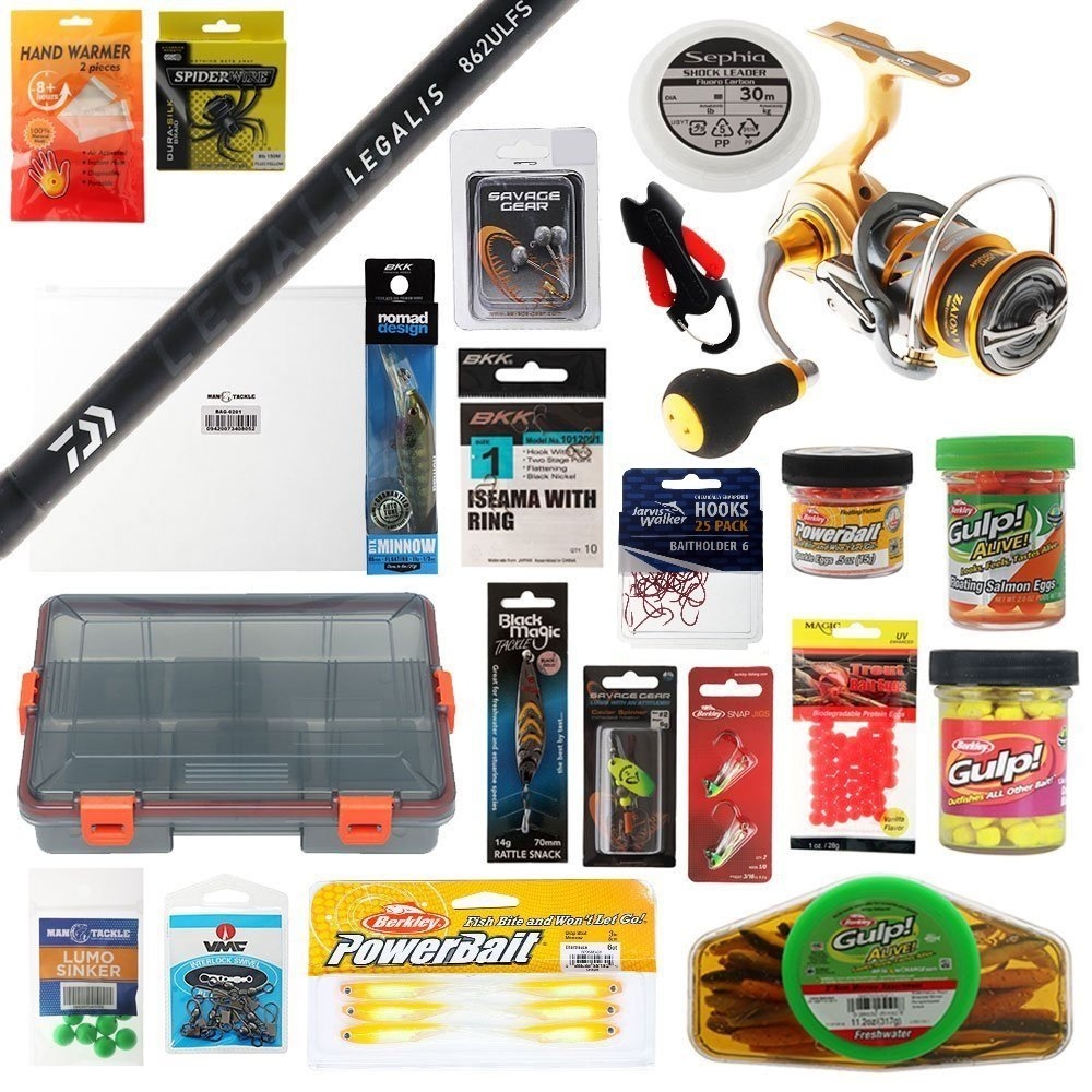 Daiwa Sol Legalis Ultimate Canal / Freshwater Trout Salmon Fishing Package 8ft 6in 2-5kg 2pc