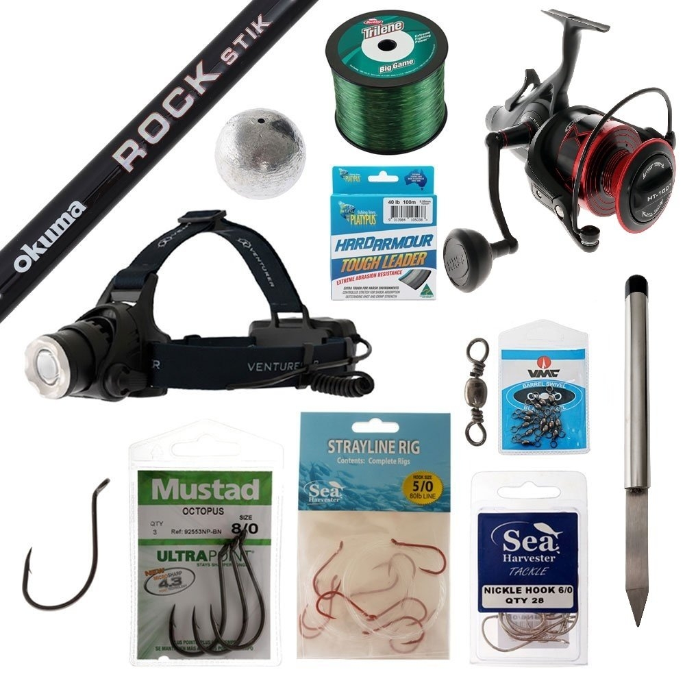 PENN Fierce IV 8000LL Rock Fishing Package 8ft 8kg 2pc