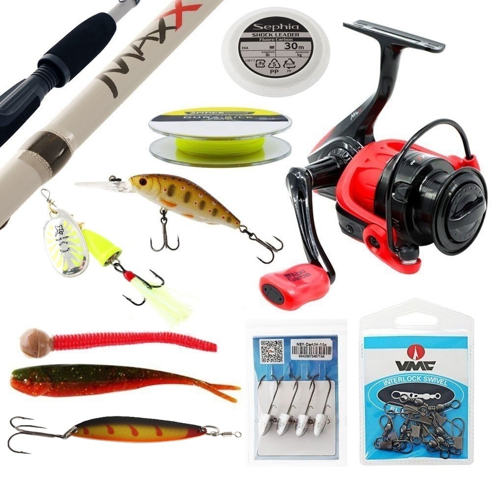 Abu Garcia Max Freshwater Spinning / Softbait Tackle Package 7ft 8in 1-3kg 2pc