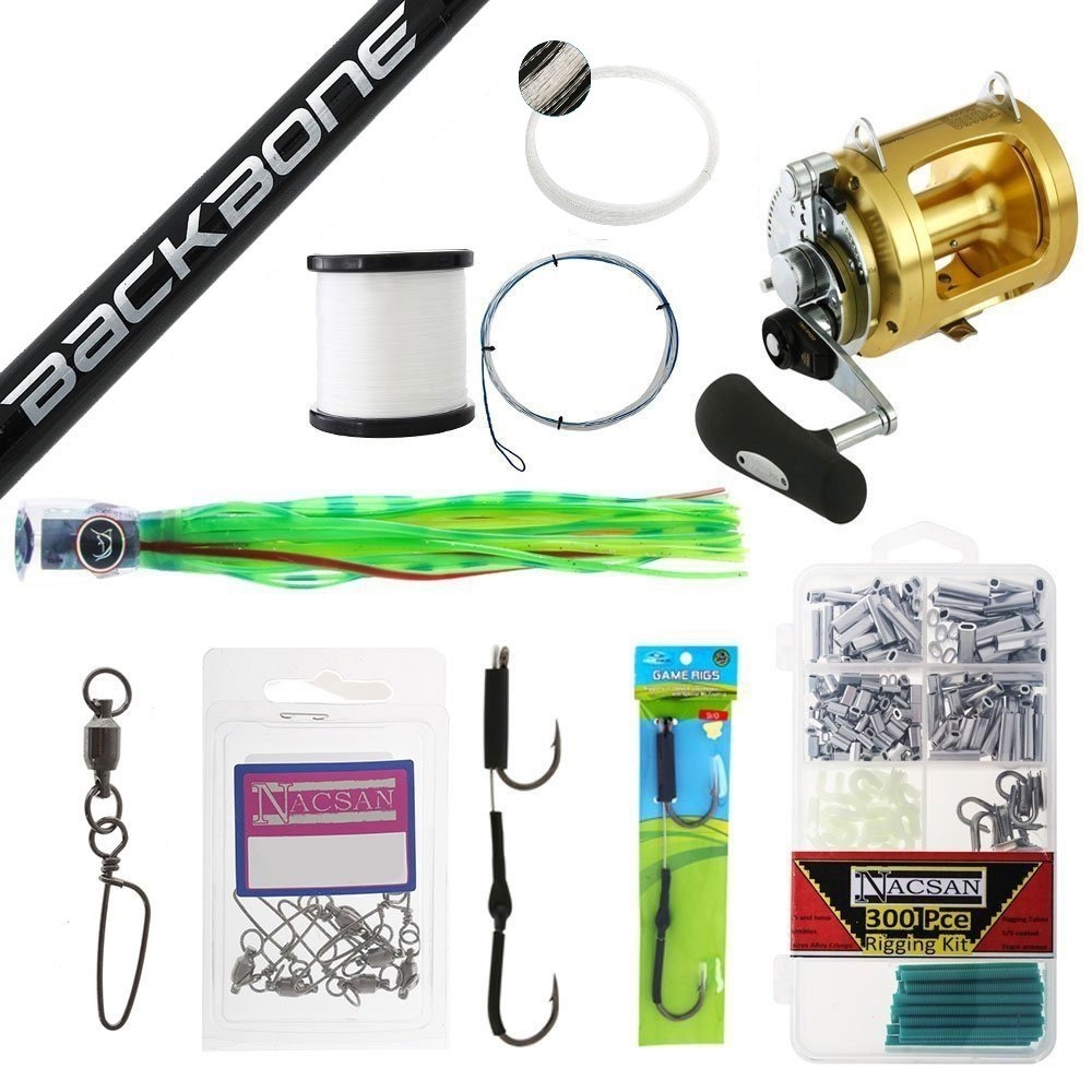 Shimano Tiagra 50W Fully Rollered Gamefishing Package 5ft 7in 24kg 1pc