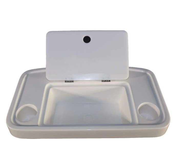SeaKing JJ-12 Fibreglass Bait Board with 2 Cup Holders - 600 x 350mm