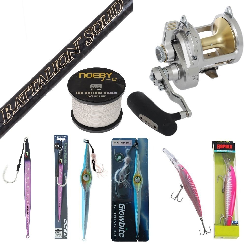 Shimano Talica II Battalion Tuna Jigging/Trolling Package 6ft PE 6-10 80lb-130lb 1pc