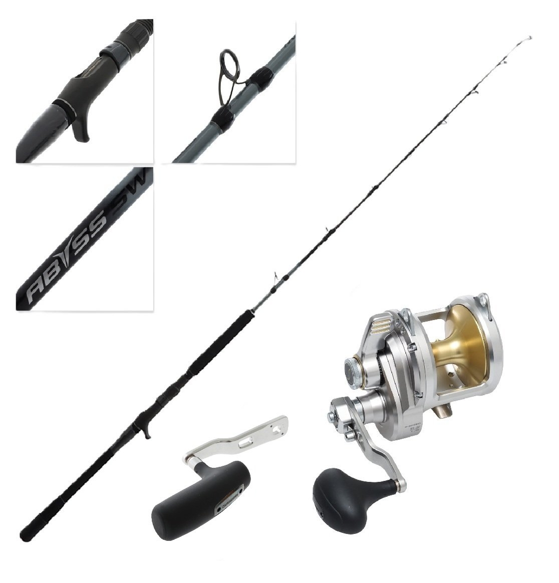 Shimano Talica 20A 2-Speed Abyss Tuna Jigging Combo 5ft 3in 300-400g 1pc