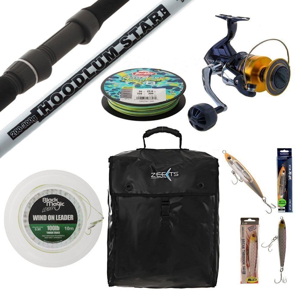 Shimano Socorro 10000 TiCA Hoodlum Stickbait Popper Topwater Package 9ft 200-300g 2pc