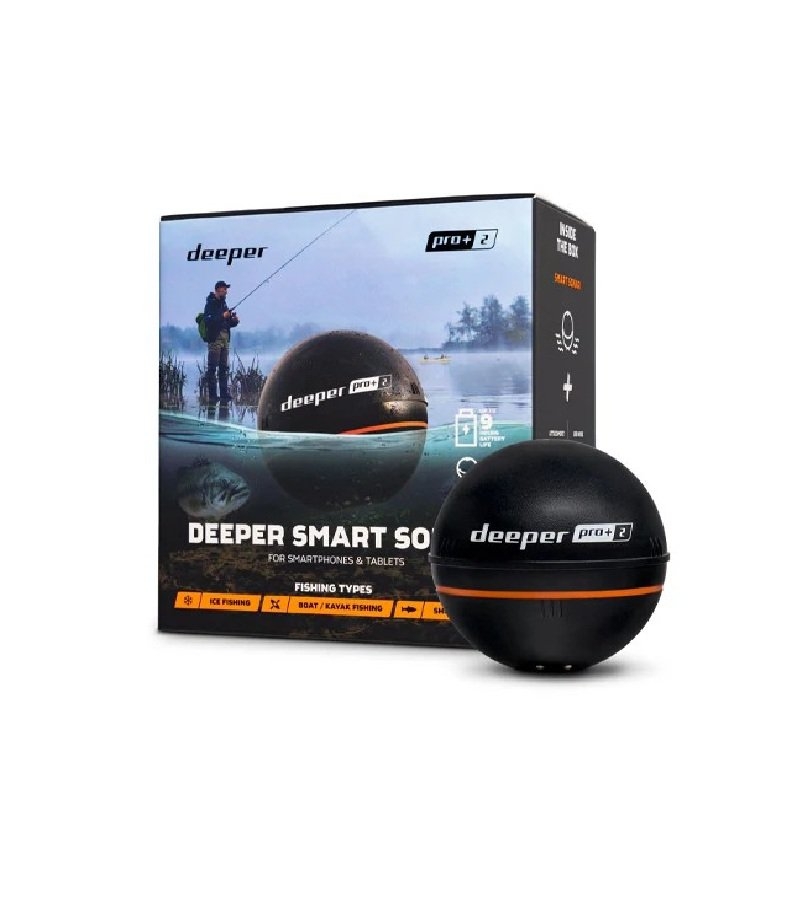 Deeper Smart Sonar PRO+ 2 Wireless Fishfinder with Wi-Fi and GPS