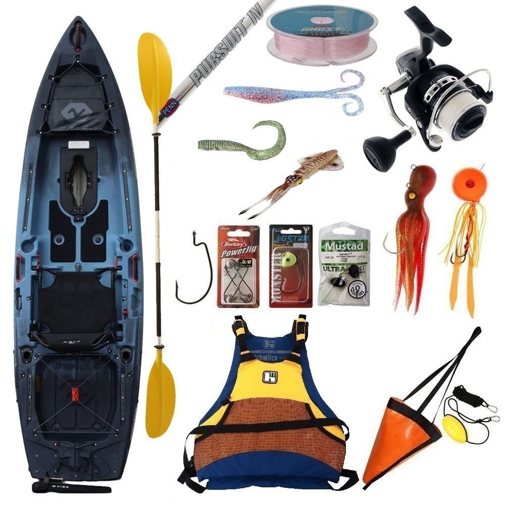 Vibe Makana X-Drive Kayak Fishing Package with Tackle 7ft 6in 6-12kg 2pc