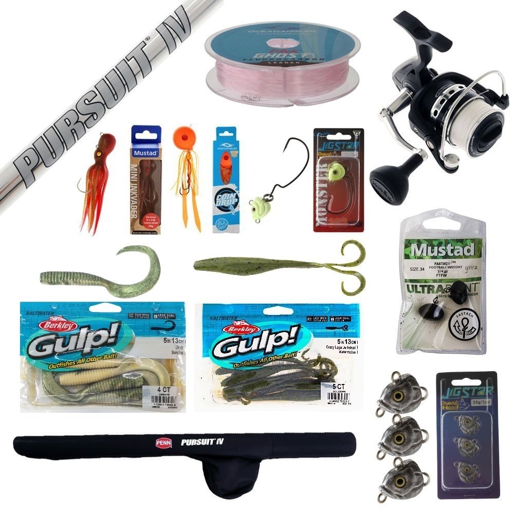 PENN Pursuit IV 4000 Softbait Lure Package 6ft 20lb-30lb 2pc
