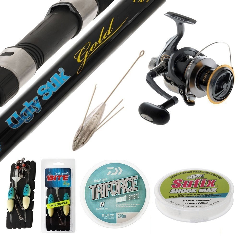 Daiwa Shorecast Ugly Stik Surfcasting Package 15ft 7-12kg 3pc
