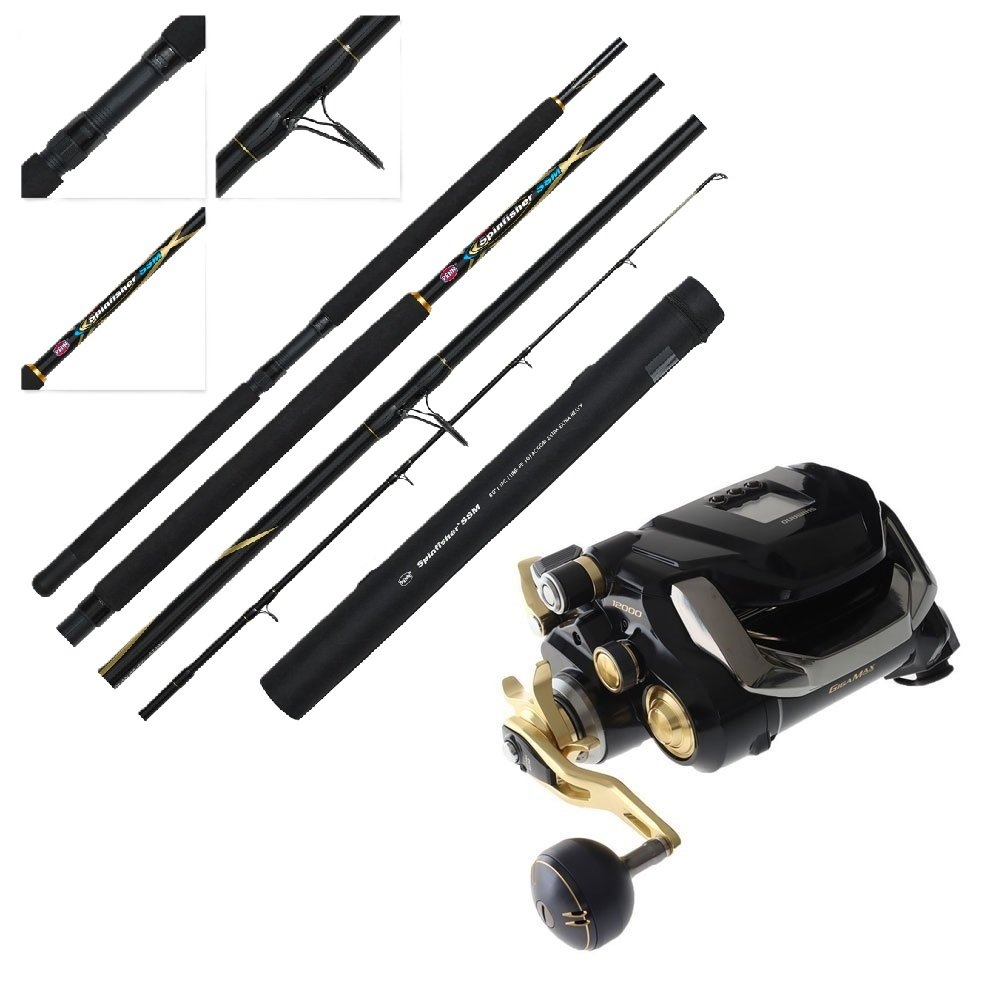 SwellPro Splashdrone SD4+ Shimano Beastmaster Spinfisher Waterproof Electric Drone Fishing Package 8ft PE10 3pc