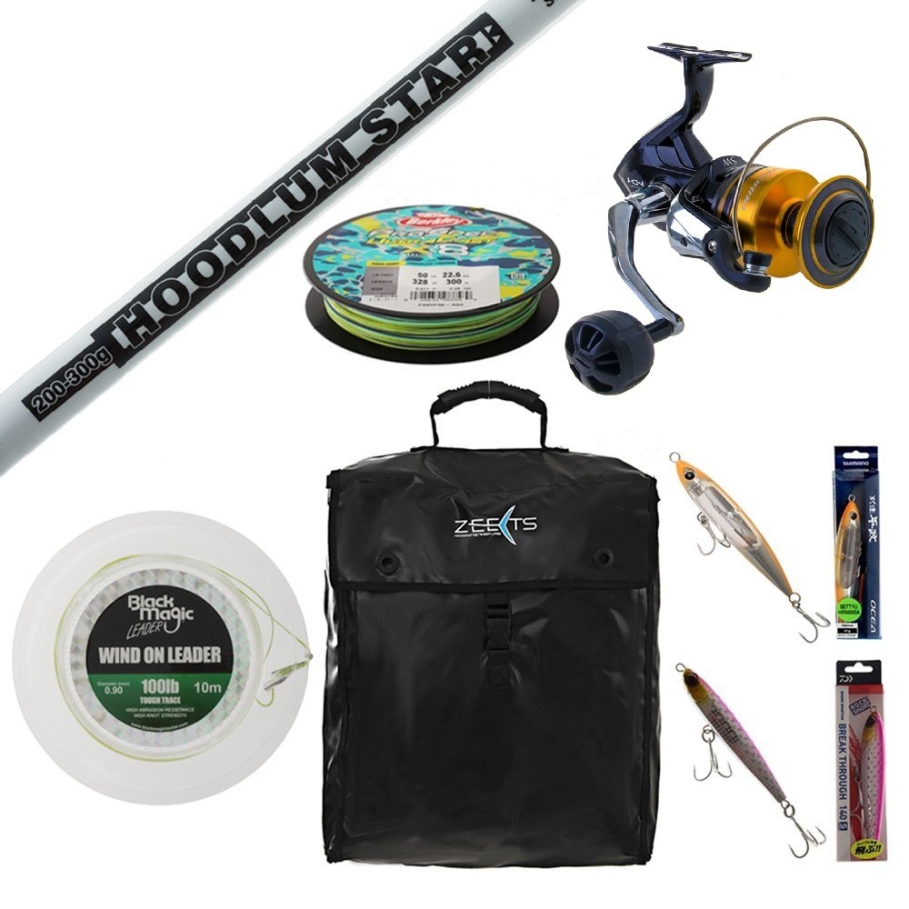 Shimano Socorro 10000 TiCA Hoodlum Stickbait Popper Topwater Package 9ft 200-300g 2pc
