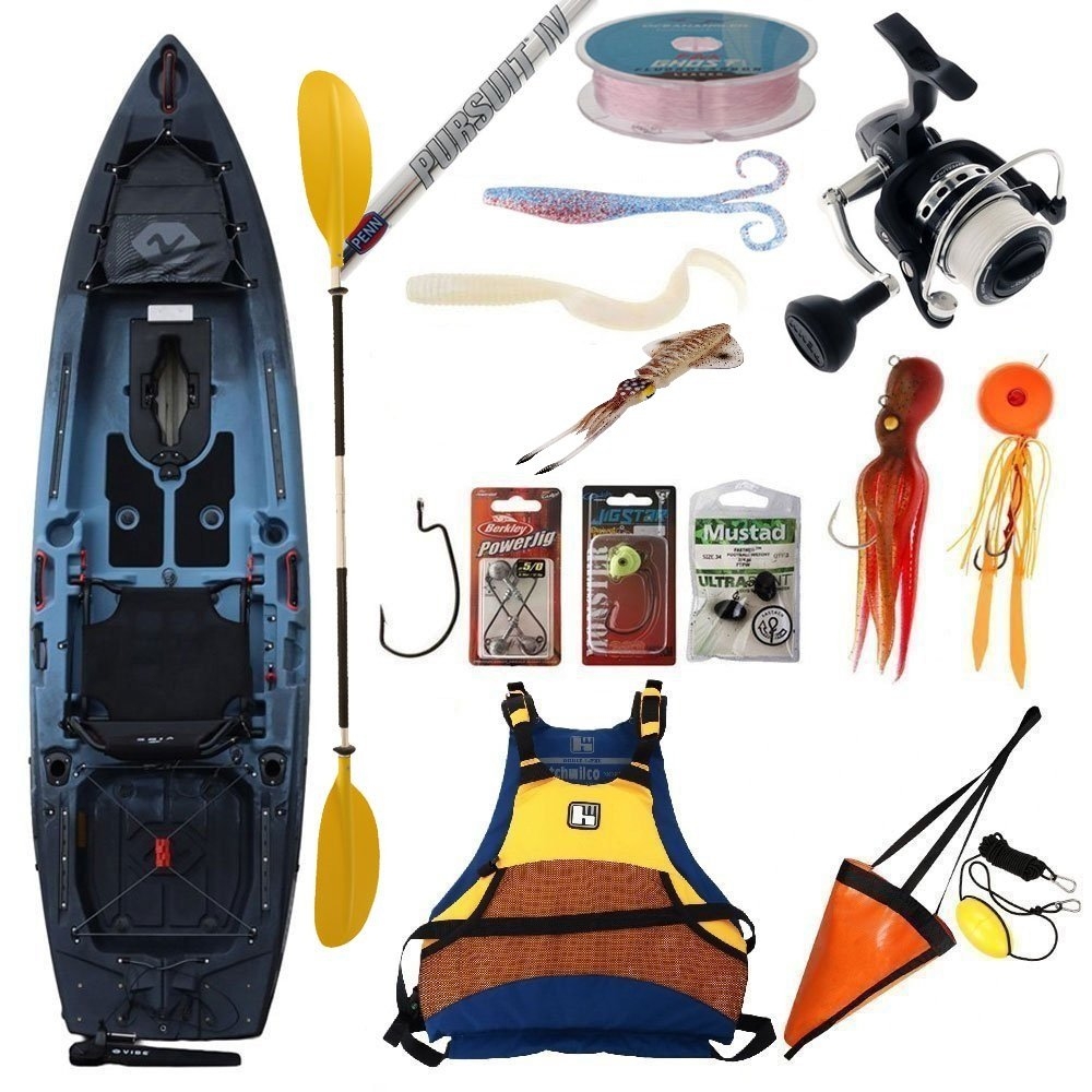 Vibe Makana X-Drive Kayak Fishing Package with Tackle 7ft 6in 6-12kg 2pc