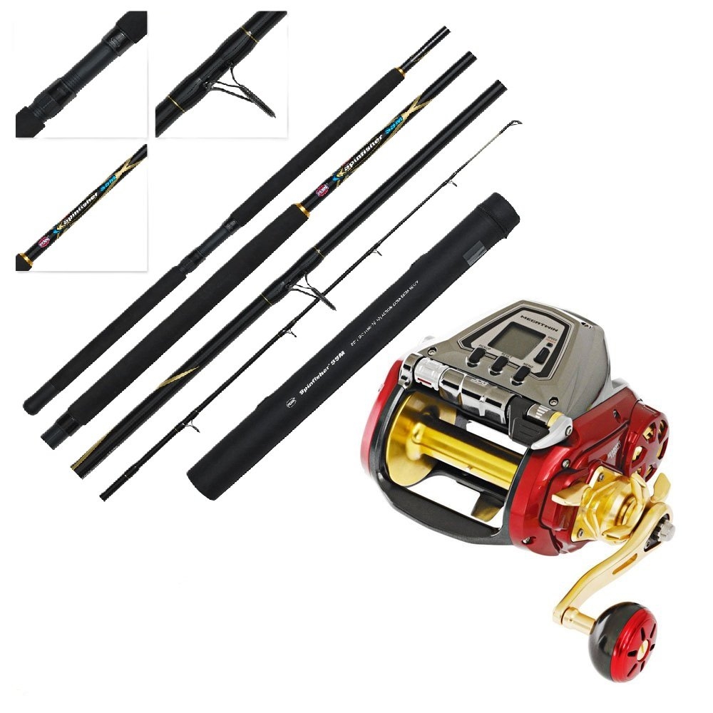 SwellPro Fisherman Max FD2 Pro Daiwa Seaborg Spinfisher Waterproof Electric Drone Fishing Package 8ft PE10 3pc