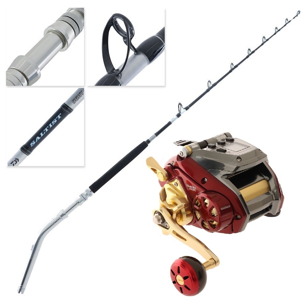 Daiwa Seaborg Deep Drop Value Package with Electric Reel Battery 5ft 6in PE6-10 2pc