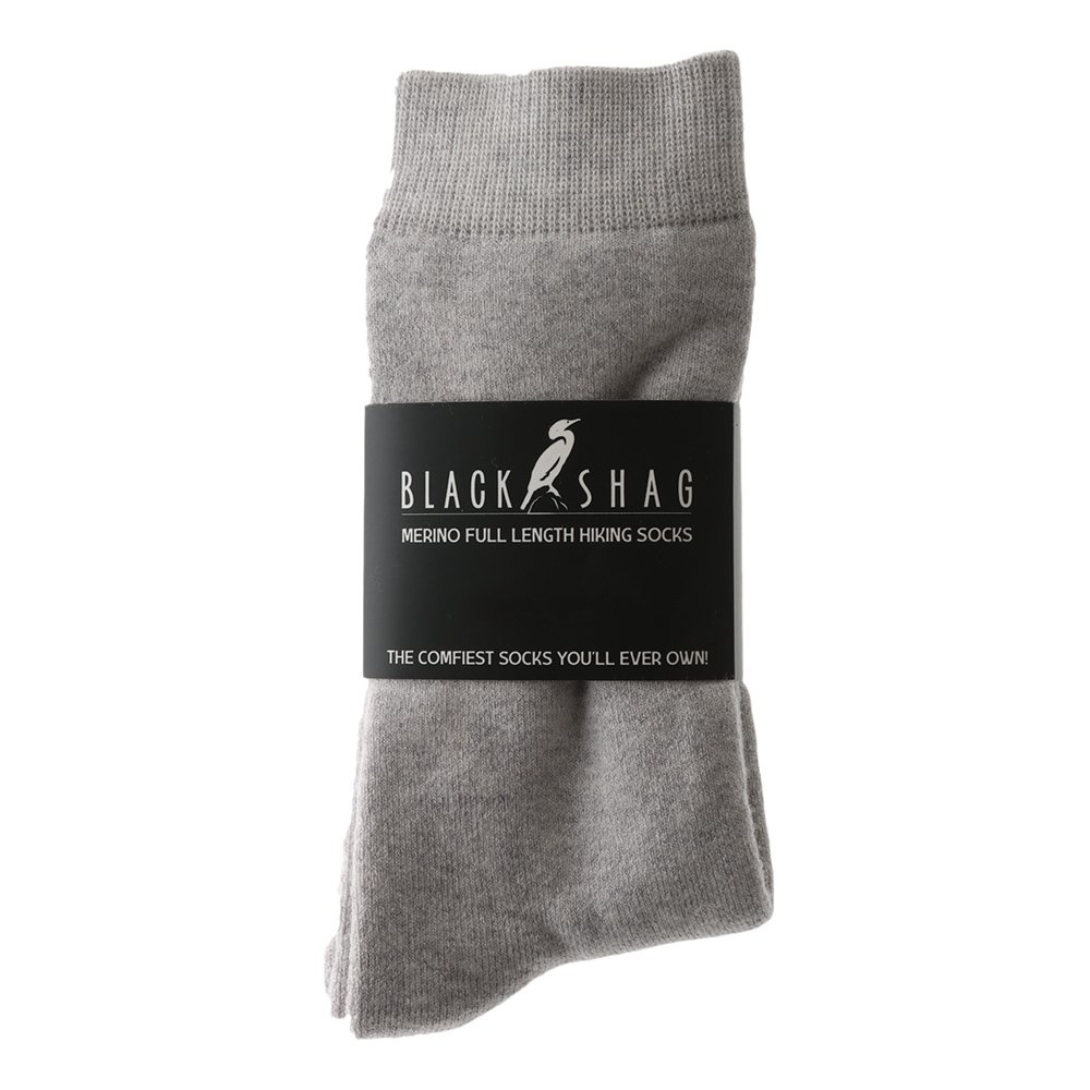 Black Shag Merino Full Hiking Socks