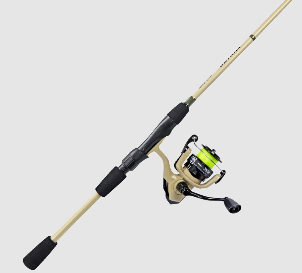 Okuma Outrax 4000 Light Spinning Combo with 100m 15lb PE Braid and Mono Backing 7ft 2pc Sand Green