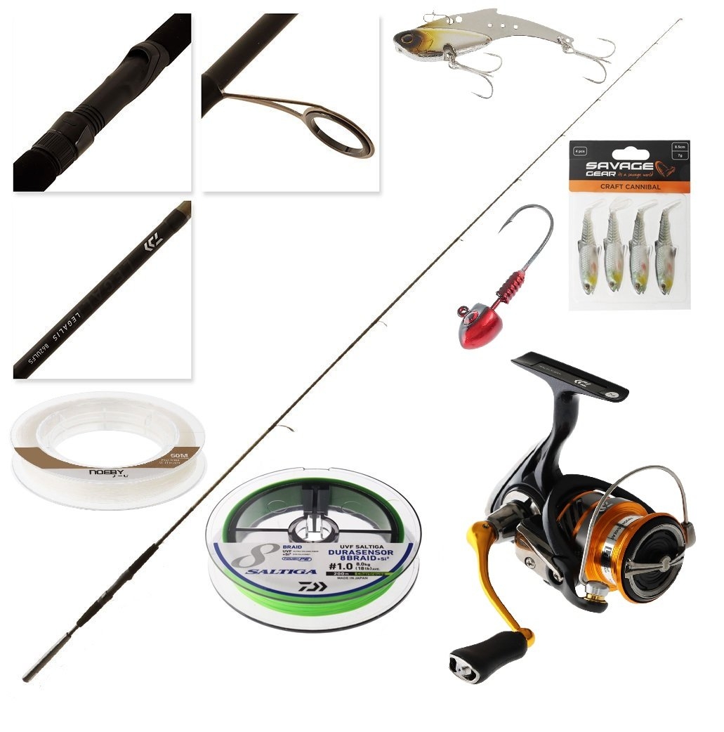 Daiwa Revros LT 2500 Legalis Light Soft Bait Package 8ft 6in 2-5kg 2pc
