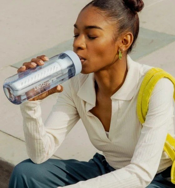 LifeStraw Go 2.0 Water Filter Bottle 650ml Nordic Noir