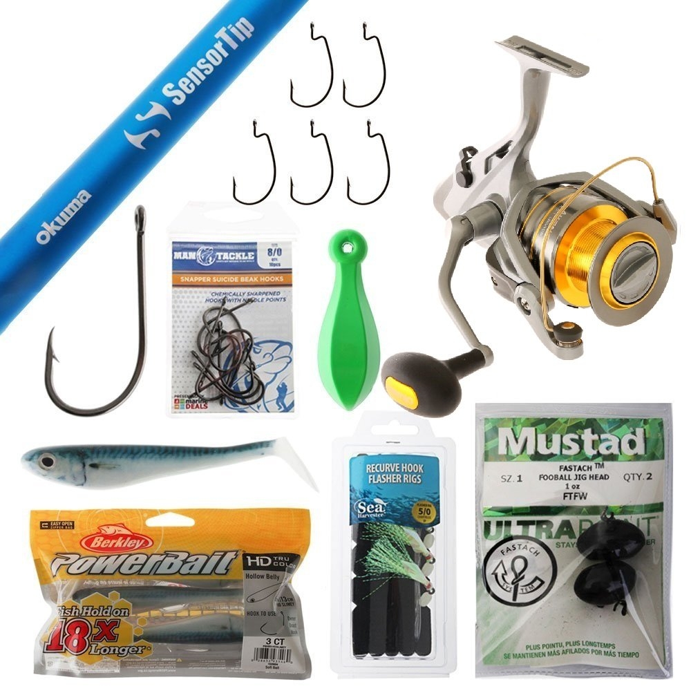 Okuma Baitfeeder Avenger 6000 Sensor Tip Boat Fishing Package 6ft 6in 10kg 2pc