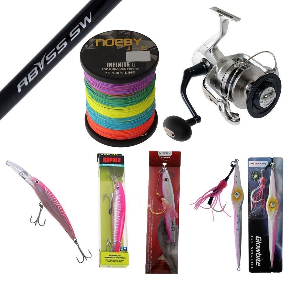 Shimano Saragosa 25000 Abyss Bluefin Tuna Jigging/Trolling Package 6ft 4in 100lb 1pc