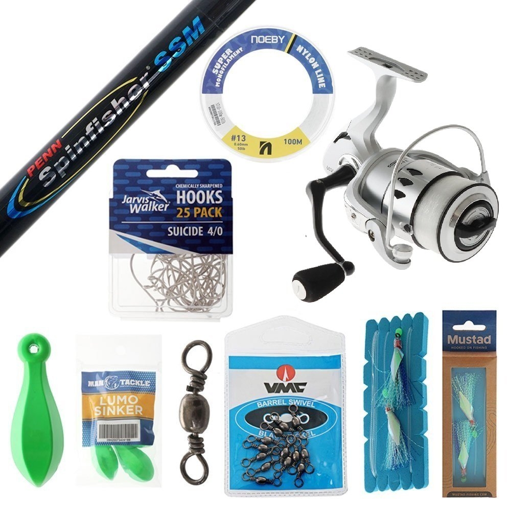 Jarvis Walker Pro Hunter 6000 Penn Spinfisher Boat Fishing Package 7ft 5-8kg 1pc