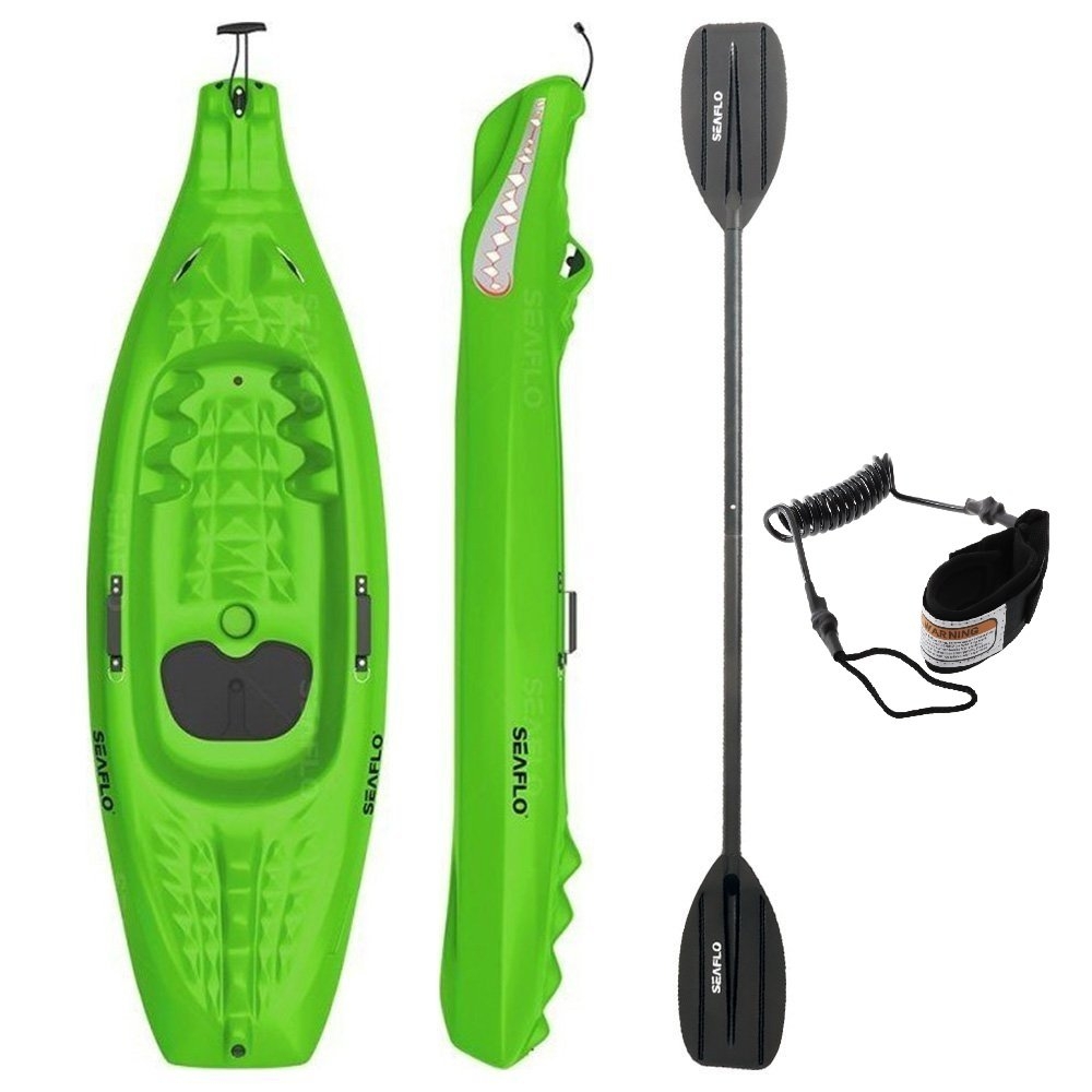 Seaflo Crocodile Kids Kayak with Paddle and Leash 6ft 7in