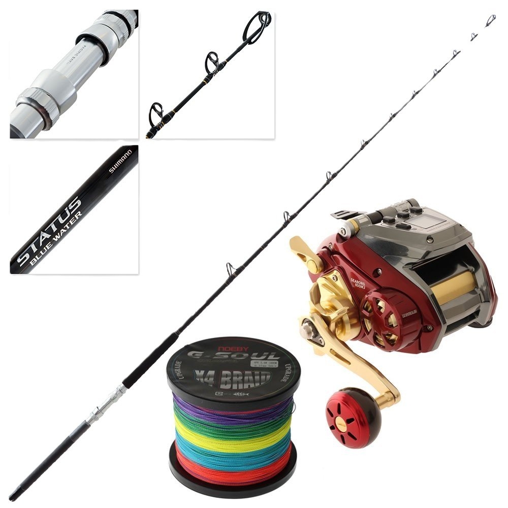 SwellPro FD3 Profish Daiwa Seaborg Status Blue Water Waterproof Electric Drone Fishing Package 8ft 24-37kg 3pc