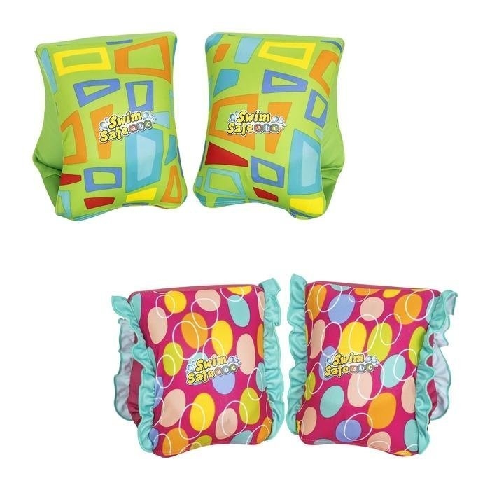 Bestway Swim Safe ABC AquaStar Fabric Inflatable Armband Floats S/M Pink