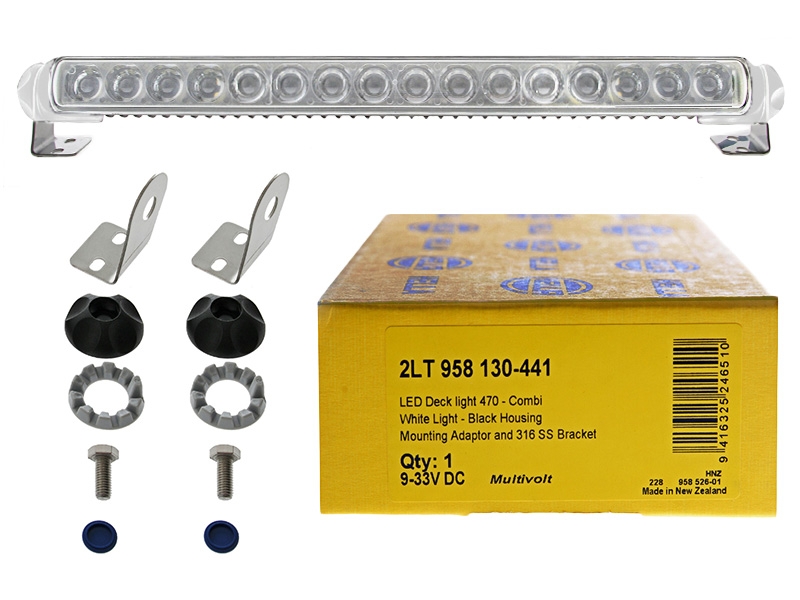 Hella Marine Sea Hawk-470 LED Floodlight 12/24V DC Combination Lens - White