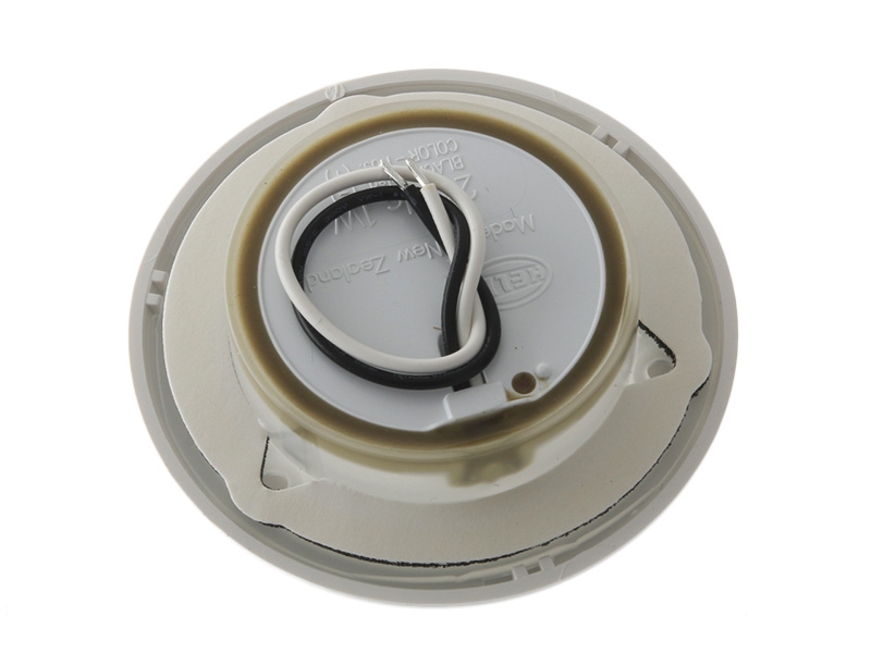 Hella Marine White LED Soft Light Round Courtesy Lamp White Plastic Rim 24v