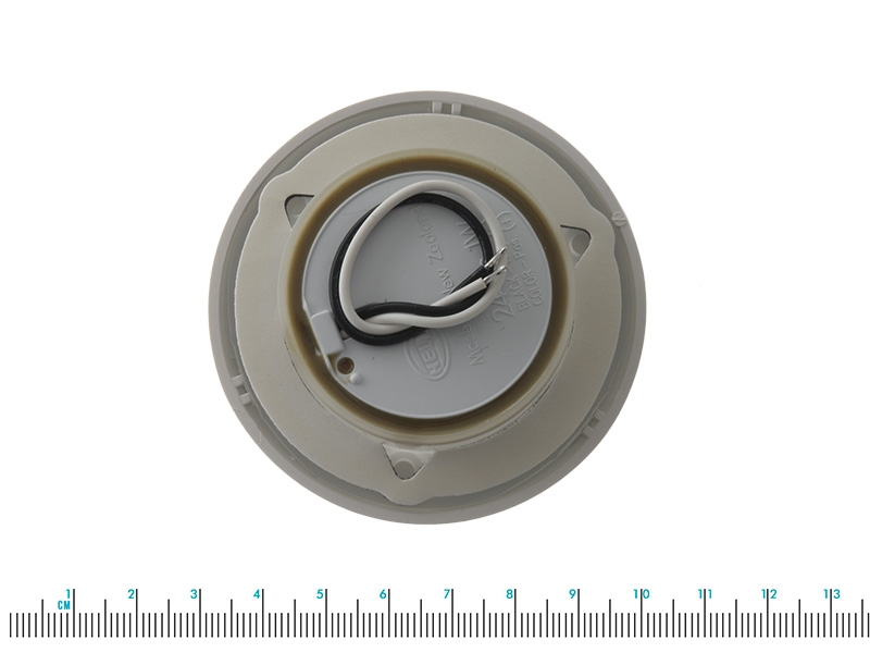 Hella Marine White LED Soft Light Round Courtesy Lamp White Plastic Rim 24v