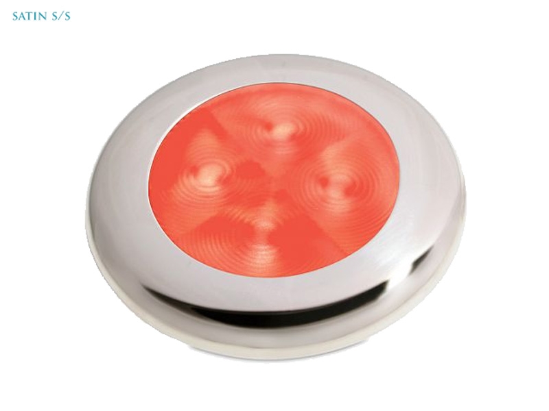 Hella Marine LED Round Courtesy Lamp Clear Lens Red