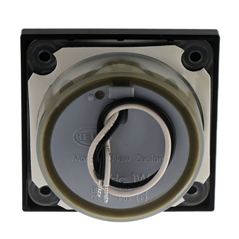 Hella Marine LED Square Courtesy Lamp 12V White - Black Rim
