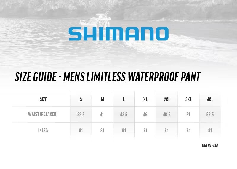 Shimano Limitless Mens Waterproof Pants