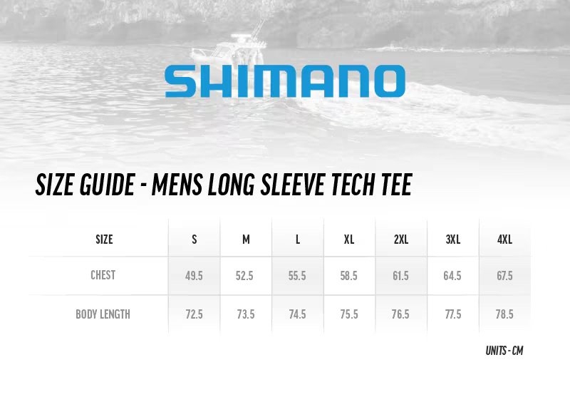Shimano Gyotaku UPF50+ Mens Long Sleeve Tech Tee Snapper 