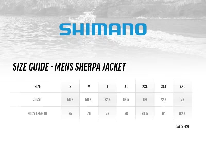 Shimano Coastal Mens Fleece Sherpa Jacket