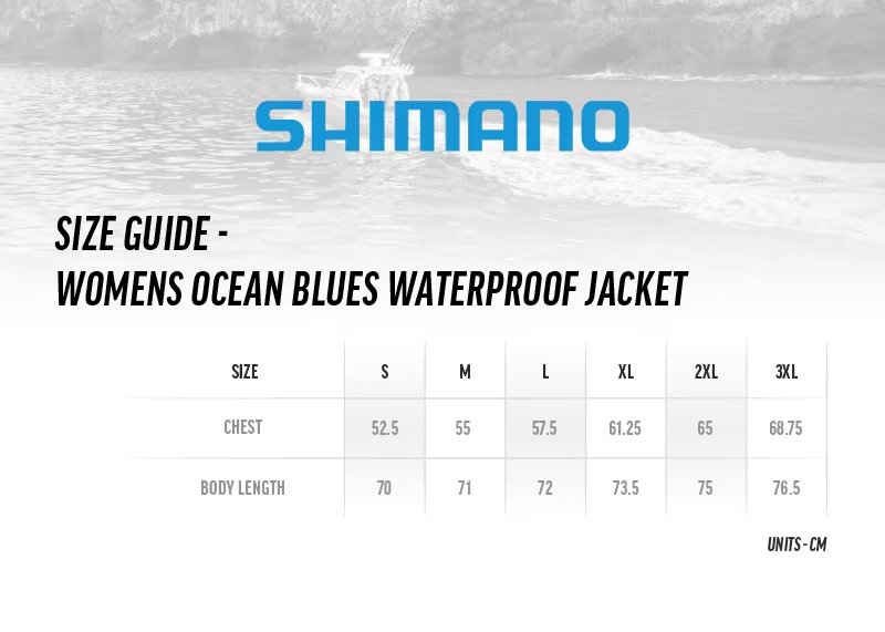 Shimano Ocean Blues Womens Waterproof Jacket
