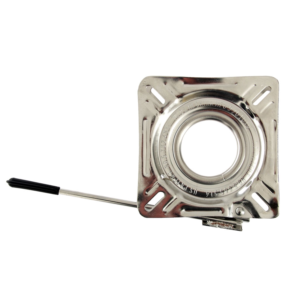 Locking Boat Seat Swivel - Stainless Steel