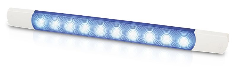 Hella Marine LED Courtesy Strip Lamp (1.5 W) Surface Mount 12V Blue