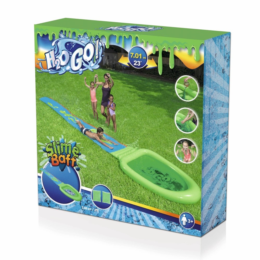 H2OGO! Slime and Splash Water Slide 7.01m Blue/Green