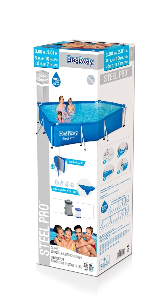Bestway Steel Pro Pool 3m 3300L