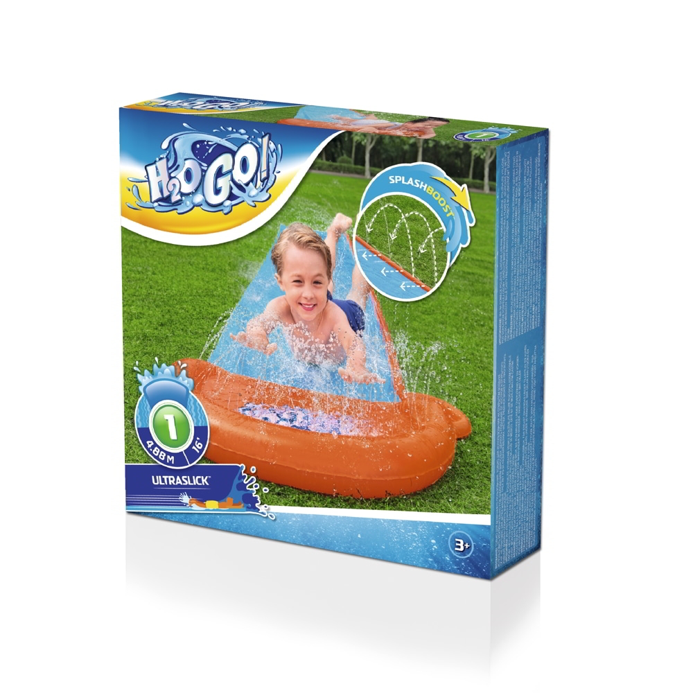 H2OGO! Single Water Slide with Splash Pool 4.88m