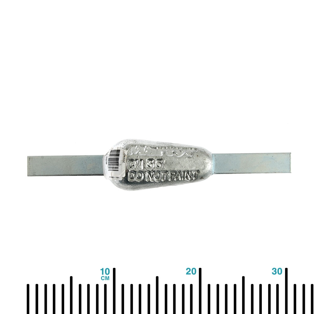 Zinc Teardrop Anode with Straps 1.1kg