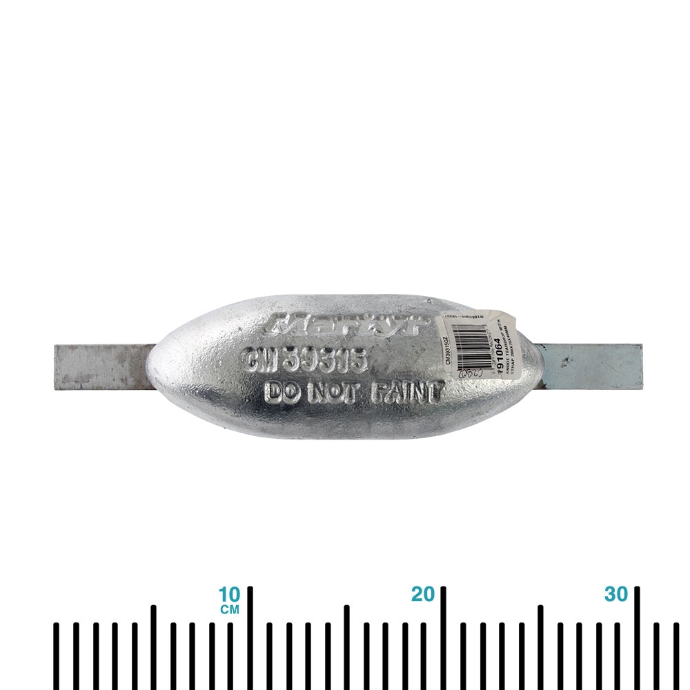 Zinc Teardrop Anode with Straps 2.6kg