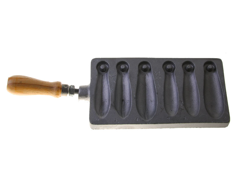 Mansfield Open Cavity Flat Rock Twin Sinker Mould 3-5oz