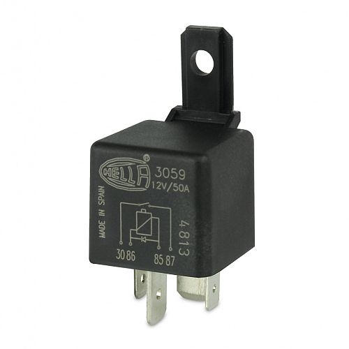 Hella Marine 3059 12V 4 Pin Normally Open Mini Relay with Diode