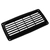 Plastic Louvre Vent Black 200x100mm