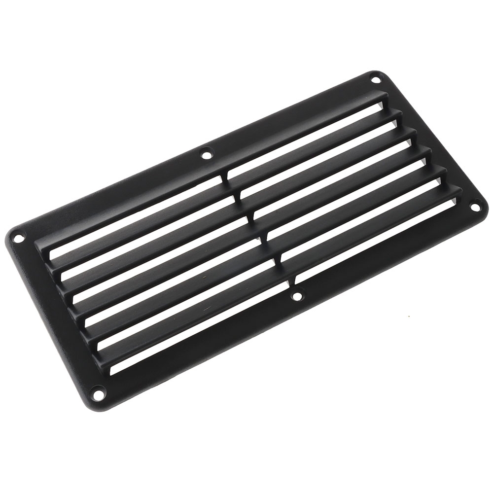 Plastic Louvre Vent Black 258x125mm
