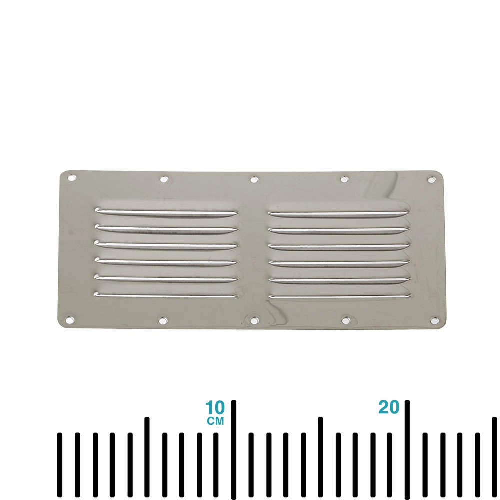 Stainless Steel Louvre Vent - 2x6 Louvres Stainless Steel Louvre Vent - 2x6 Louvres